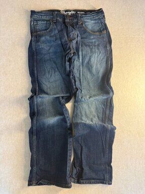 Wrangler Girls 16 Retro Relaxed Boot Jeans Blue Denim Western 1005